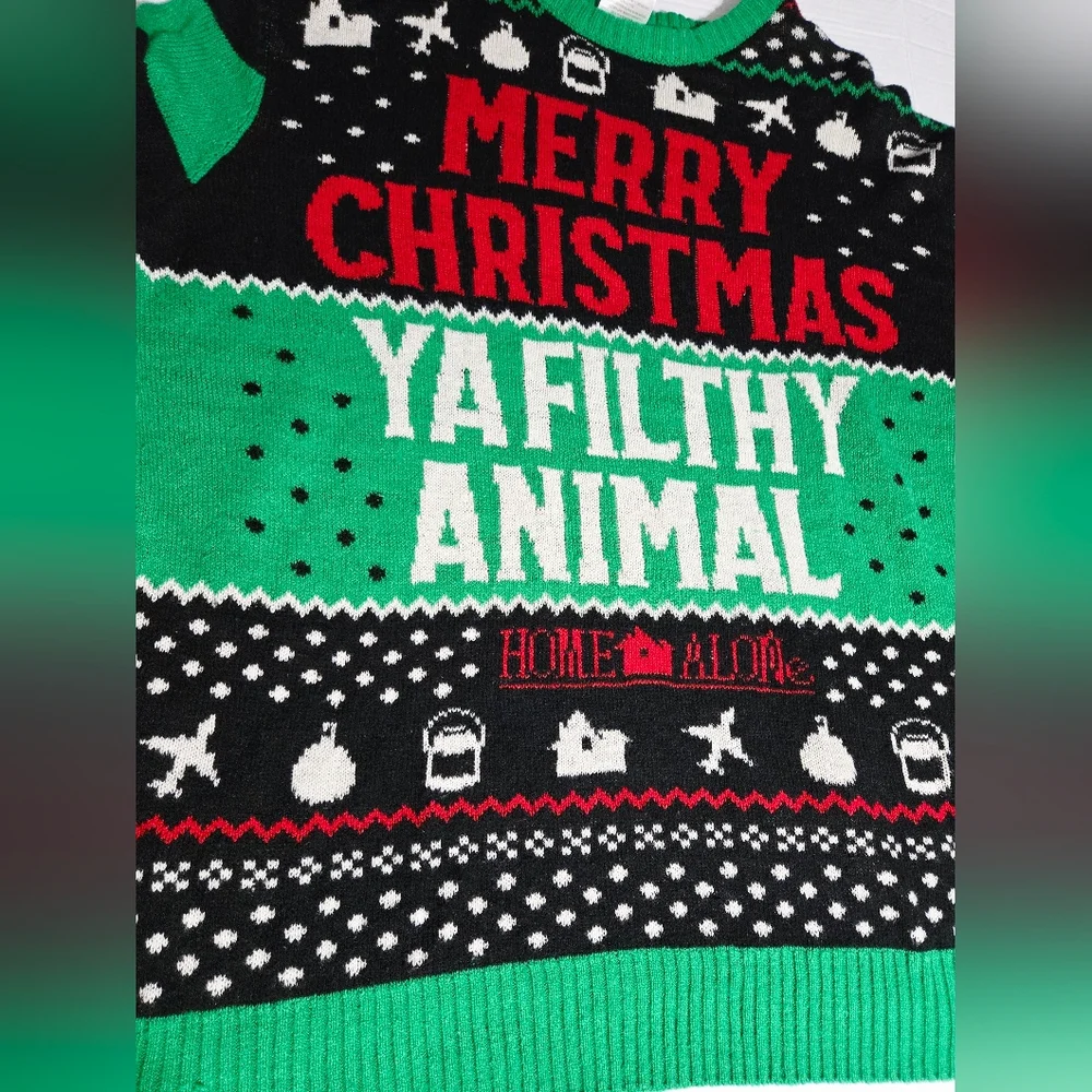 Home Alone “Merry Christmas Ya‎ Filthy Animal” Ugly Sweater Men’s 2XL